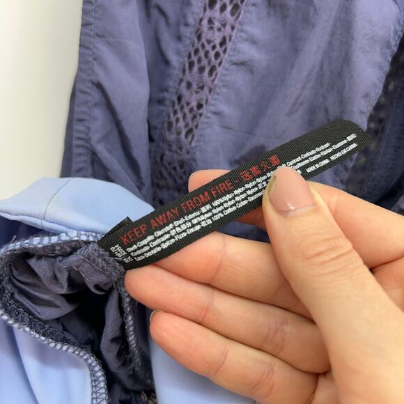 Free People Movement Blue Nylon Matching Two Piece Set Small Activewear Workout - Picture 8 of 12